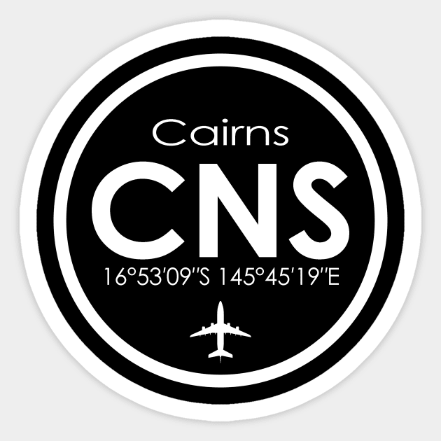 CNS, Cairns International Airport Sticker by Fly Buy Wear